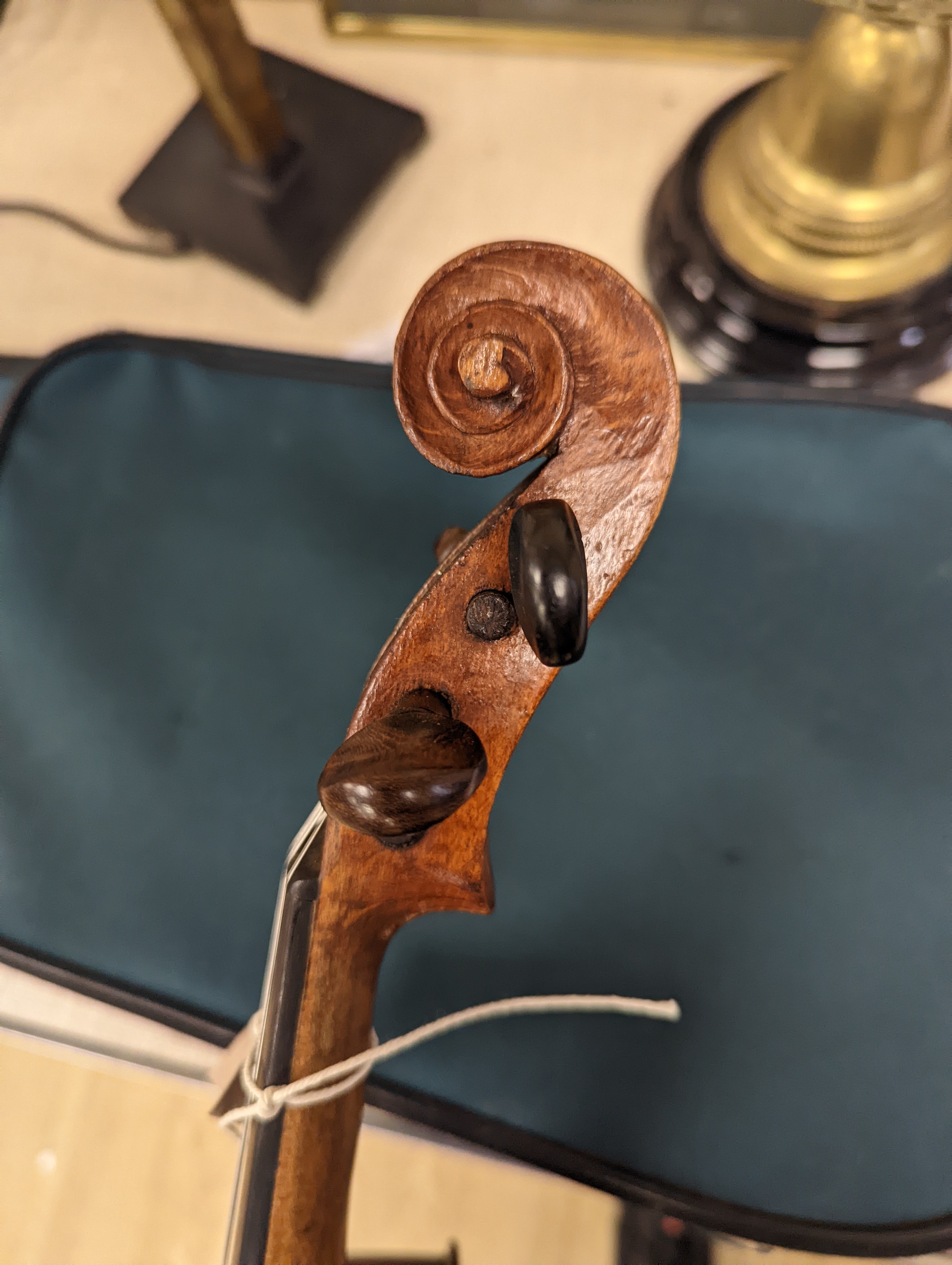 A 19th century Violin, lob. 35.5cm in case